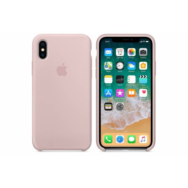 Apple Silicone Backcover iPhone X - Pink Sand