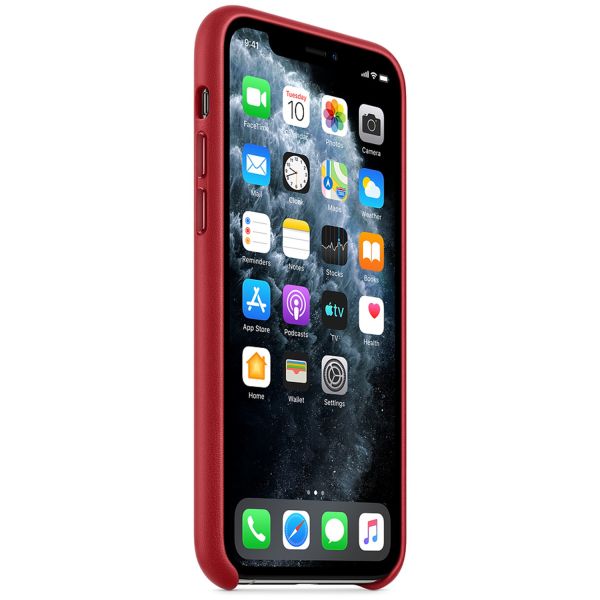 Apple Leather Backcover iPhone 11 Pro - Red