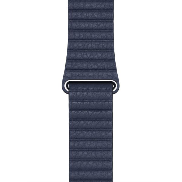 Apple Leather Loop Apple Watch Series 1-10 / SE / Ultra (2) - 42/44/45/46/49 mm - Maat L- Diver Blue