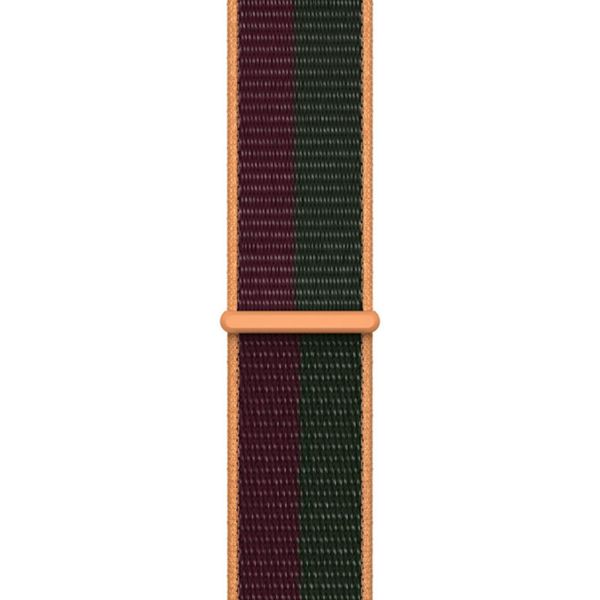 Apple Sport Loop Band Apple Watch Series 1-9 / SE - 38/40/41 mm / Series 10 - 42 mm - Dark Cherry/Forest Green