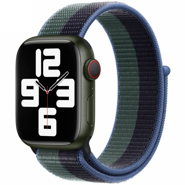 Apple Sport Loop Band Apple Watch Series 1-9 / SE - 38/40/41 mm / Series 10 - 42 mm - Midnight/Eucalyptus