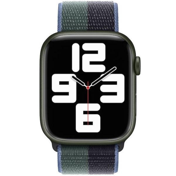 Apple Sport Loop Band Apple Watch Series 1-10 / SE / Ultra (2) - 42/44/45/46/49 mm - Midnight/Eucalyptus