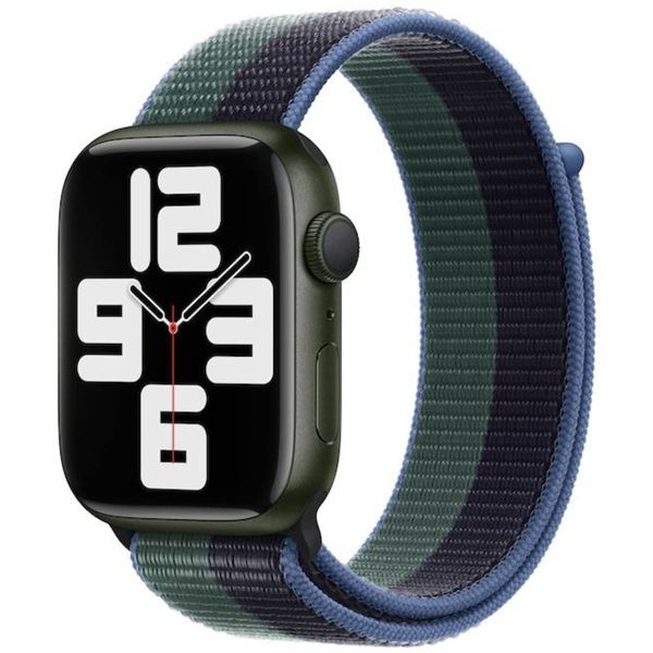 Apple Sport Loop Band Apple Watch Series 1-10 / SE / Ultra (2) - 42/44/45/46/49 mm - Midnight/Eucalyptus