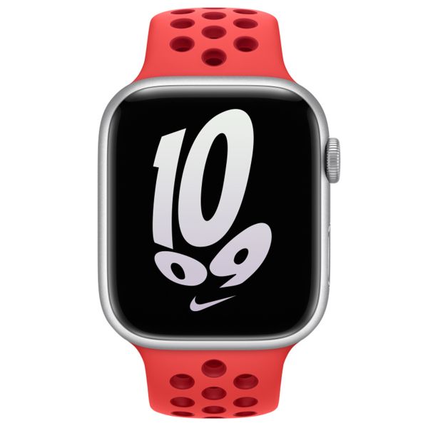 Apple Nike Sport Band Apple Watch Series 1-9 / SE / Ultra (2) - 42/44/45/49 mm - Bright Crimson / Gym Red