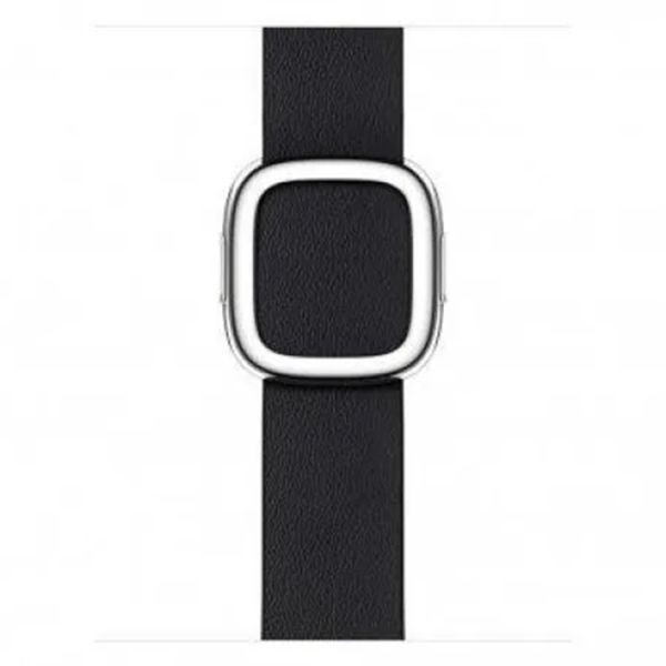 Apple Leather Band Modern Buckle Apple Watch Series 1-9 / SE - 38/40/41 mm / Series 10 - 42 mm - Maat M - Ink