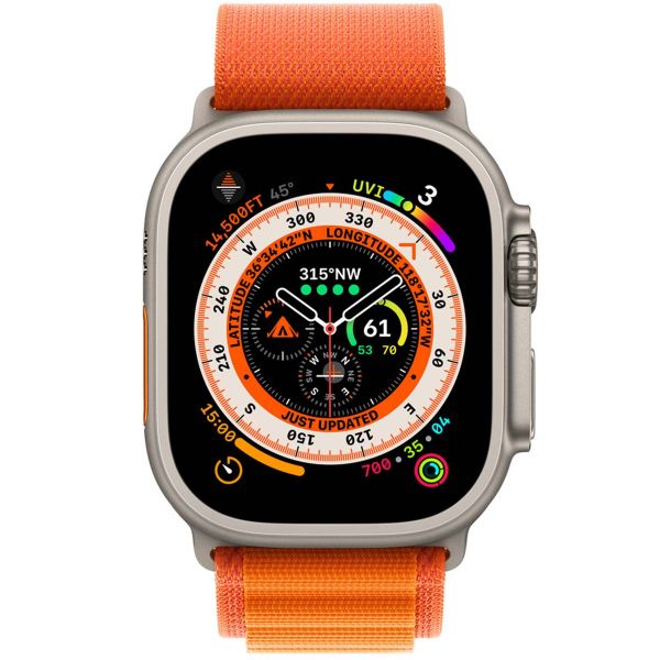 Apple Alpine Loop Band Apple Watch Series 1-10 / SE / Ultra (2) - 42/44/45/46/49 mm - Maat M - Oranje