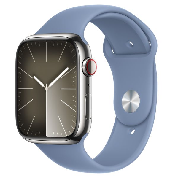 Apple Sport Band Apple Watch Series 1-10 / SE / Ultra (2) - 42/44/45/46/49 mm - Maat S/M - Winter Blue