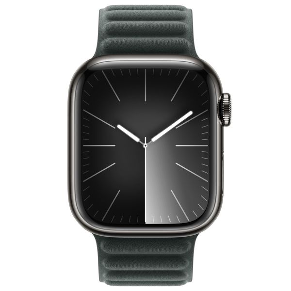 Apple Magnetic Link-bandje FineWoven Apple Watch Series 1-9 / SE - 38/40/41 mm - Maat S/M - Evergreen