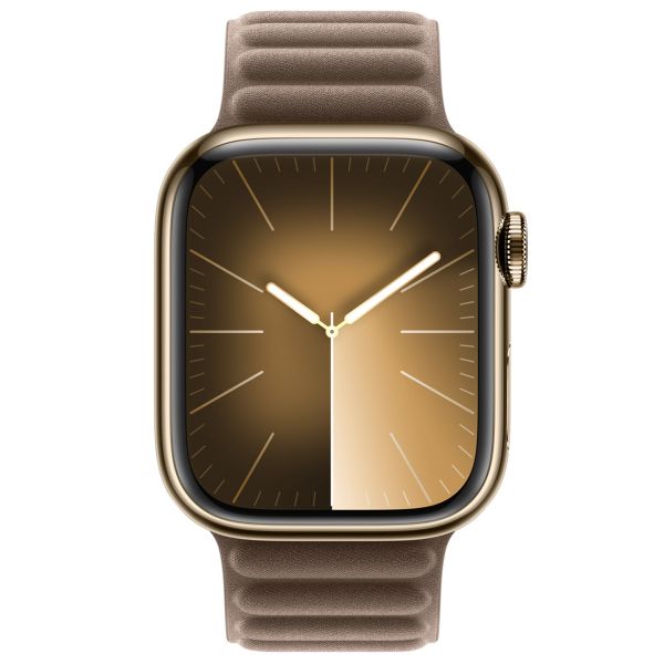 Apple Magnetic Link-bandje FineWoven Apple Watch Series 1-9 / SE - 38/40/41 mm - Maat M/L - Taupe