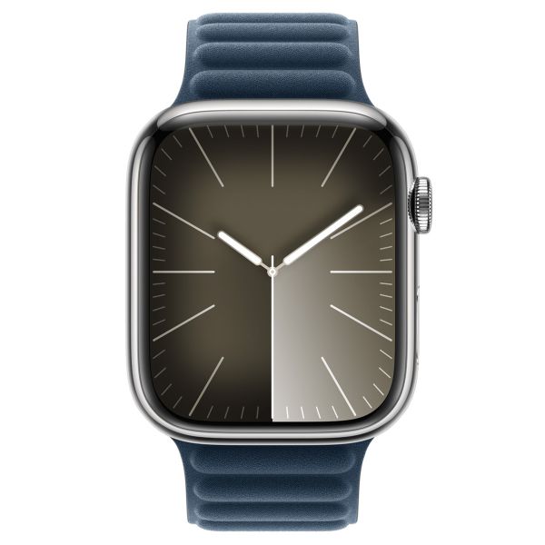 Apple Magnetic Link-bandje FineWoven Apple Watch Series 1-9 / SE / Ultra (2) - 42/44/45/49 mm - Maat M/L - Baltic Blue