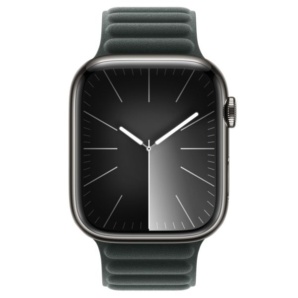 Apple Magnetic Link-bandje FineWoven Apple Watch Series 1-9 / SE / Ultra (2) - 42/44/45/49 mm - Maat S/M - Evergeen