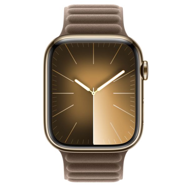 Apple Magnetic Link-bandje FineWoven Apple Watch Series 1-9 / SE / Ultra (2) - 42/44/45/49 mm - Maat M/L - Taupe
