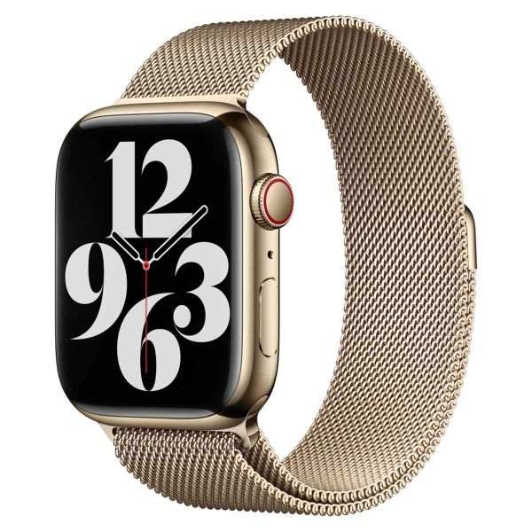 Apple Milanese Loop Band Apple Watch Series 1-10 / SE / Ultra (2) - 42/44/45/46/49 mm - Gold