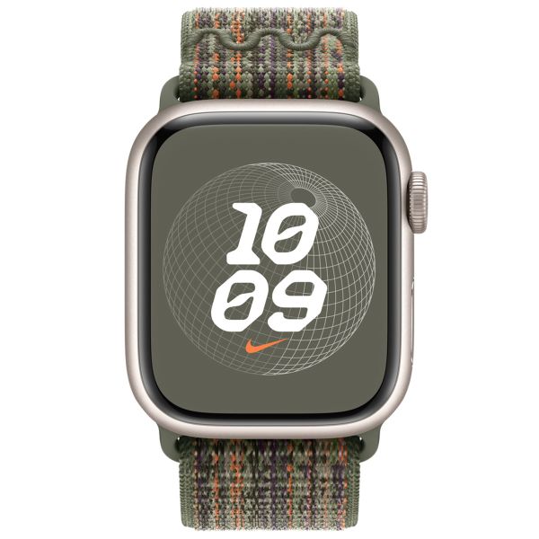 Apple Nike Sport Loop Band Apple Watch Series 1-9 / SE - 38/40/41 mm - Sequoia/Orange