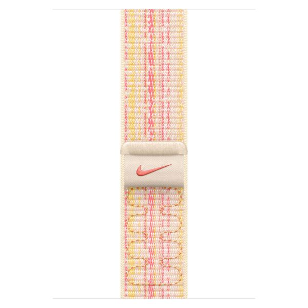 Apple Nike Sport Loop Band Apple Watch Series 1-9 / SE / Ultra (2) - 42/44/45/49 mm - Starlight/Pink