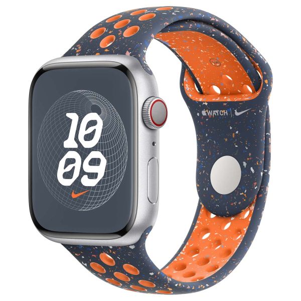 Apple Nike Sport Band Apple Watch Series 1-9 / SE / Ultra (2) - 42/44/45/49 mm - Maat M/L - Blue Flame