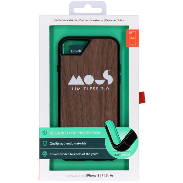 Mous Limitless 2.0 Case iPhone SE (2022 / 2020) / 8 / 7 / 6(s) - Walnut