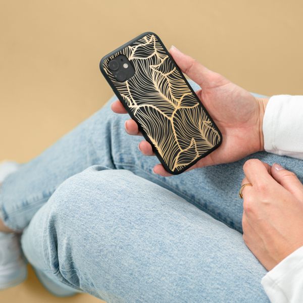 imoshion Design hoesje Samsung Galaxy S10 - Bladeren / Zwart