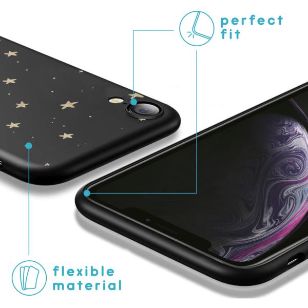 imoshion Design hoesje iPhone Xr - Sterren / Zwart