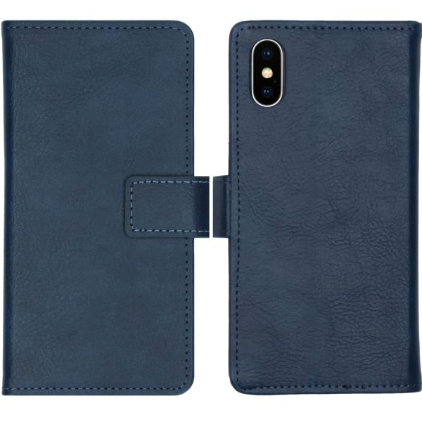 imoshion Luxe Bookcase iPhone Xs / X - Donkerblauw