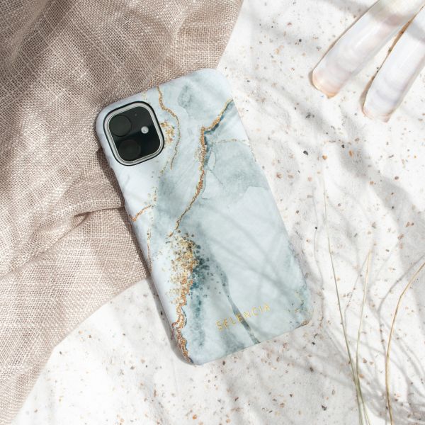 Selencia Maya Fashion Backcover iPhone Xr - Marble Stone