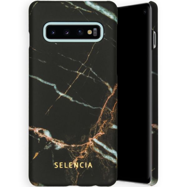Selencia Maya Fashion Backcover Samsung Galaxy S10 - Marble Black