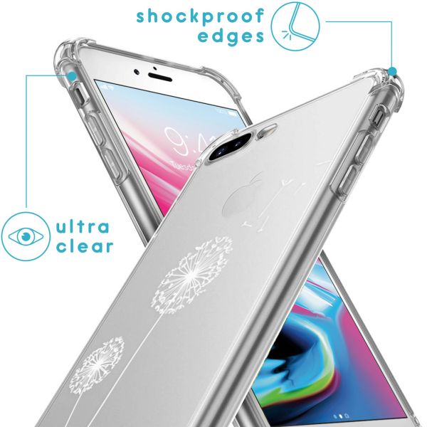 imoshion Design hoesje met koord iPhone 8 Plus / 7 Plus - Paardenbloem - Wit