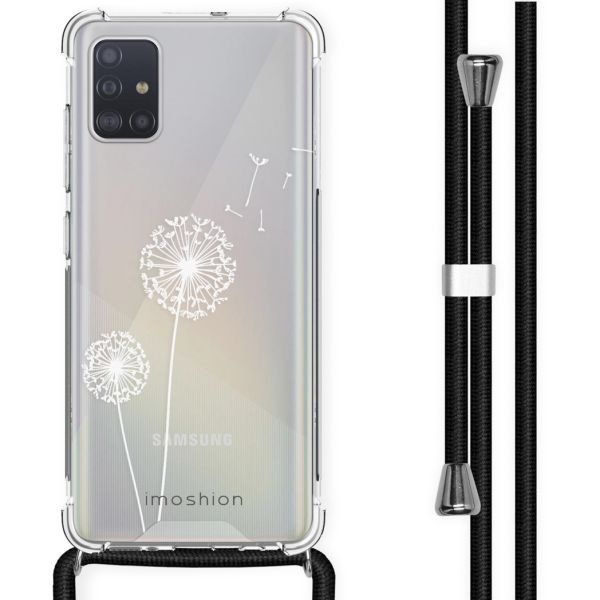 imoshion Design hoesje met koord Samsung Galaxy A51 - Paardenbloem - Wit