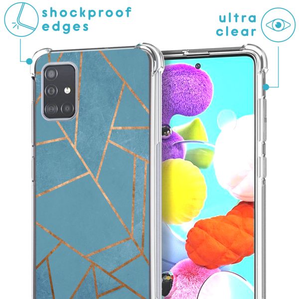 imoshion Design hoesje met koord Samsung Galaxy A71 - Grafisch Koper