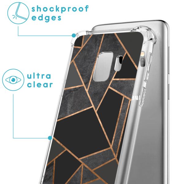 imoshion Design hoesje met koord Samsung Galaxy S9 - Grafisch Koper - Zwart / Goud