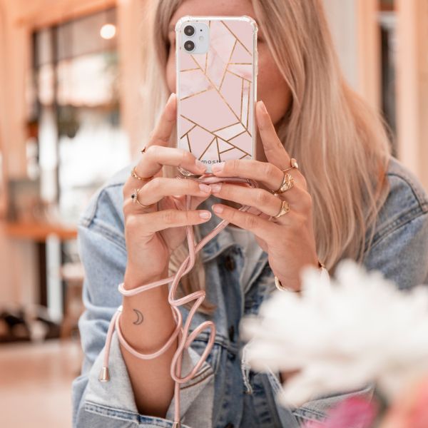 imoshion Design hoesje met koord Samsung Galaxy S10 Plus - Grafisch Koper - Roze