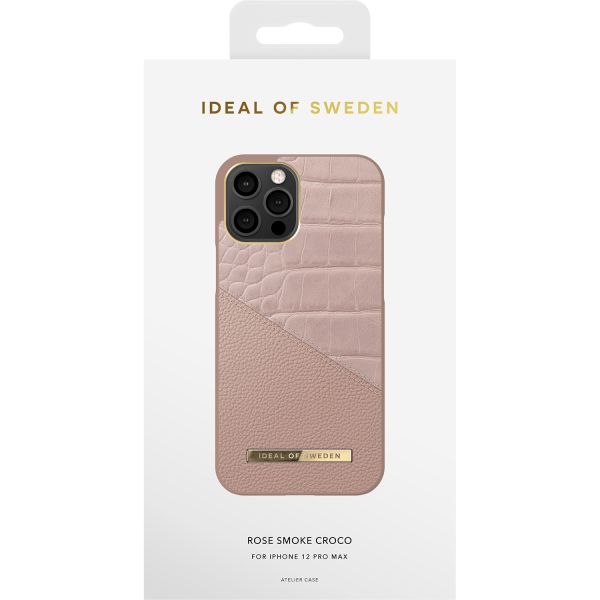 iDeal of Sweden Atelier Backcover iPhone 12 Pro Max - Rose Smoke Croco