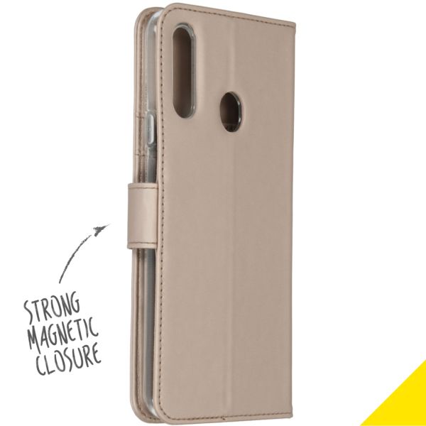 Accezz Wallet Softcase Bookcase Samsung Galaxy A20s - Goud