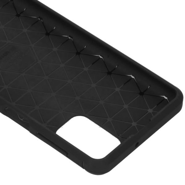 Brushed Backcover Samsung Galaxy M31s - Zwart