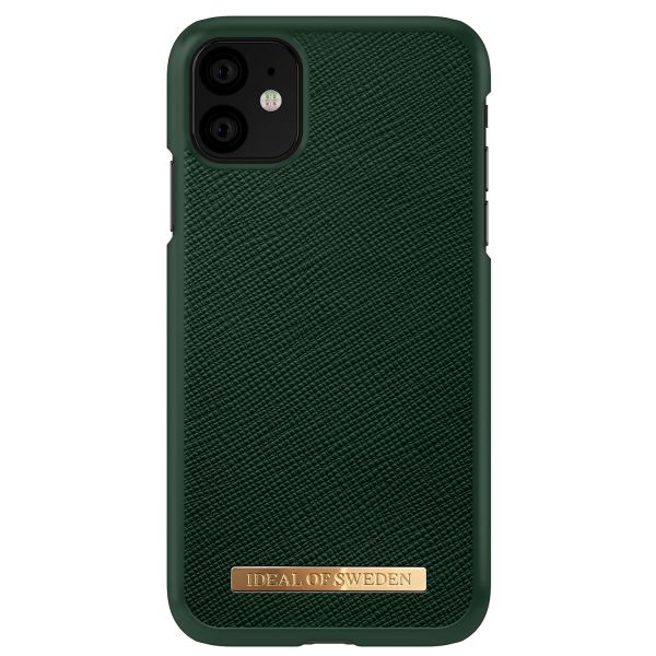 iDeal of Sweden Saffiano Backcover iPhone 11 - Groen