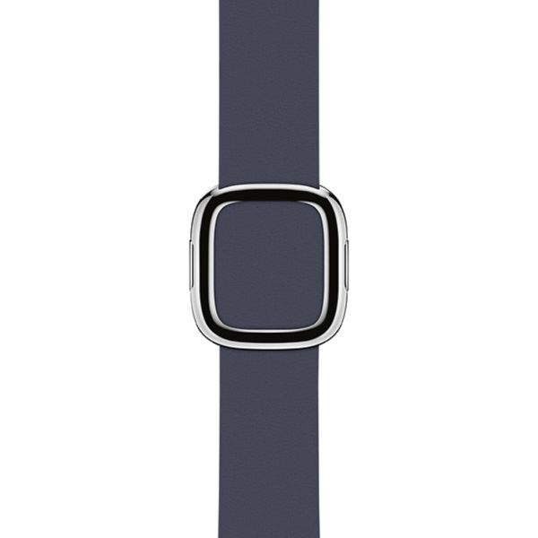 Apple Leather Band Modern Buckle Apple Watch Series 1-9 / SE - 38/40/41 mm / Series 10 - 42 mm - Maat L - Blauw