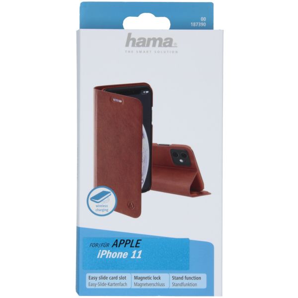 Hama Guard Bookcase iPhone 11 - Bruin