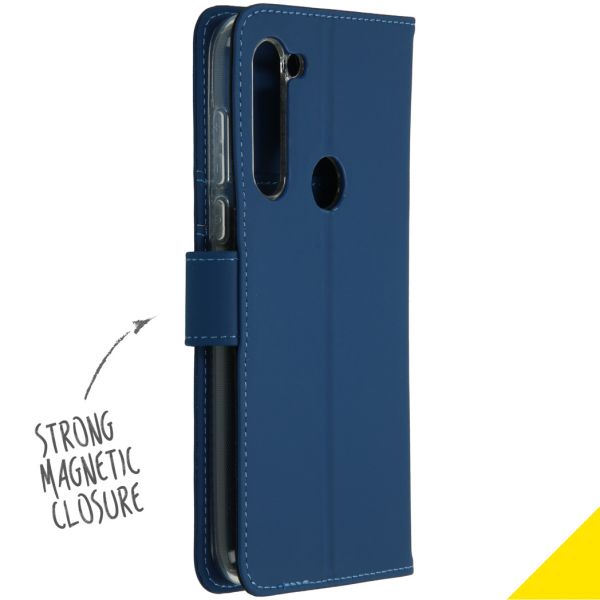 Accezz Wallet Softcase Bookcase Motorola Moto G8 Power - Blauw