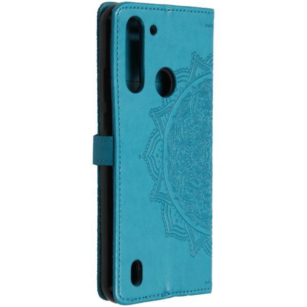 Mandala Bookcase Motorola Moto G8 Power Lite - Turquoise