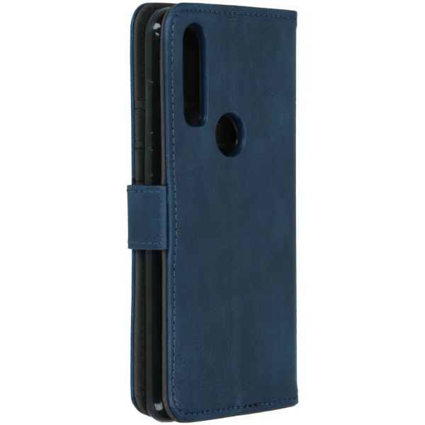 imoshion Luxe Bookcase Motorola One Action - Donkerblauw