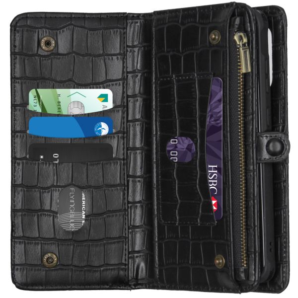 imoshion 2-in-1 Wallet Bookcase Samsung Galaxy A51 - Black Crocodile