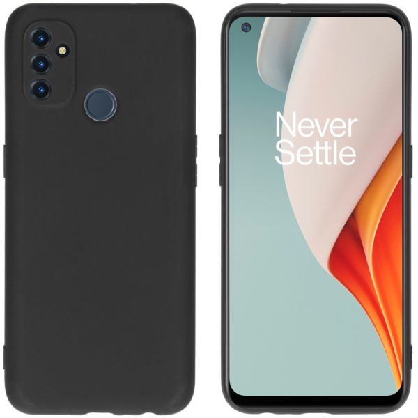 imoshion Color Backcover OnePlus Nord N100 - Zwart