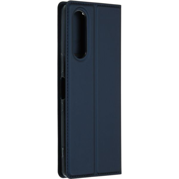 Dux Ducis Slim Softcase Bookcase Sony Xperia 5 - Donkerblauw