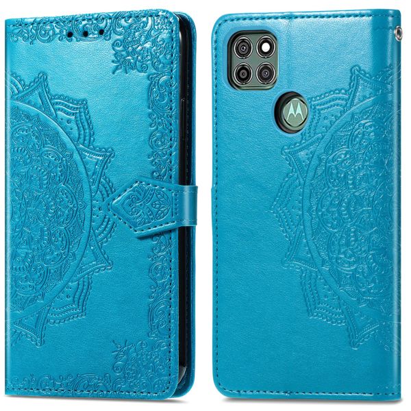 imoshion Mandala Bookcase Motorola Moto G9 Power - Turquoise