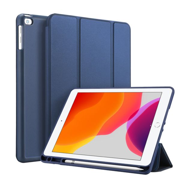 Accezz Smart Silicone Bookcase iPad 9 (2021) 10.2 inch / iPad 8 (2020) 10.2 inch / iPad 7 (2019) 10.2 inch - Blauw