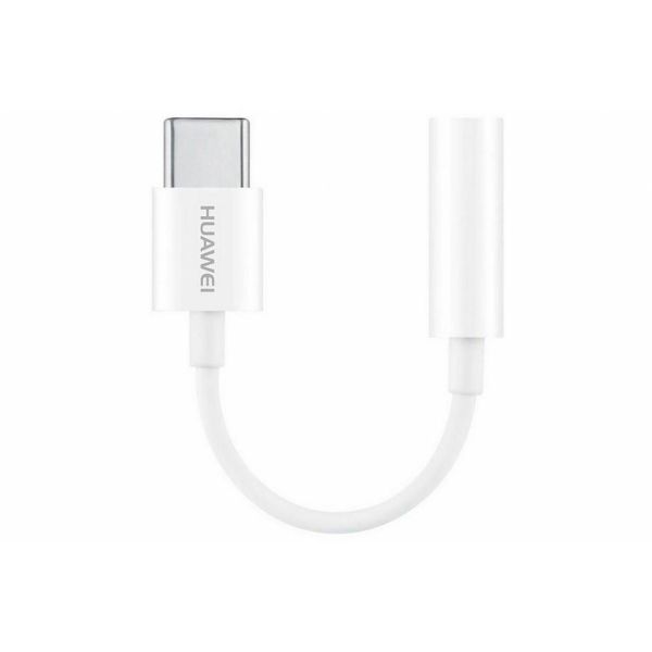 Huawei Wit USB-C naar 3,5 mm Jack audio aansluiting adapter