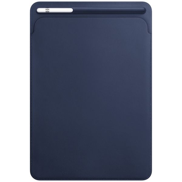 Apple Leather Sleeve iPad 9 (2021) 10.2 inch / 8 (2020) 10.2 inch / 7 (2019) 10.2 inch / Pro 10.5 (2017) / Air 3 (2019) - Donkerblauw