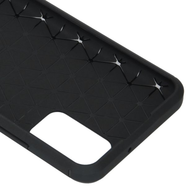 Brushed Backcover Samsung Galaxy A02s - Zwart