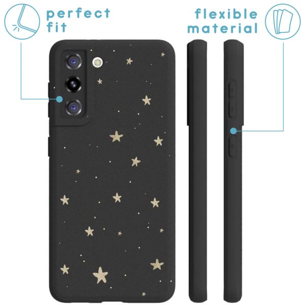 imoshion Design hoesje Samsung Galaxy S21 - Sterren / Zwart