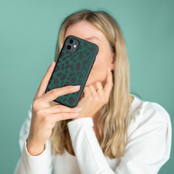 imoshion Design hoesje Samsung Galaxy S21 - Luipaard - Groen / Zwart